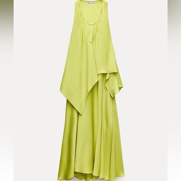 Zara flowy dress with cape limited edition - Picture 7 of 9